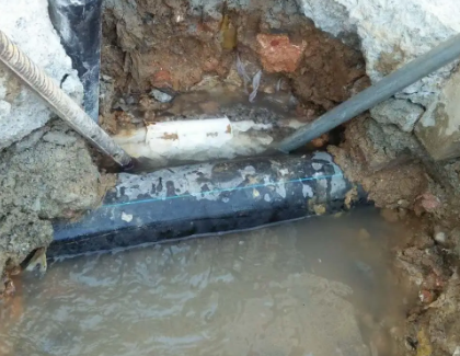 林甸测漏水之水管漏水